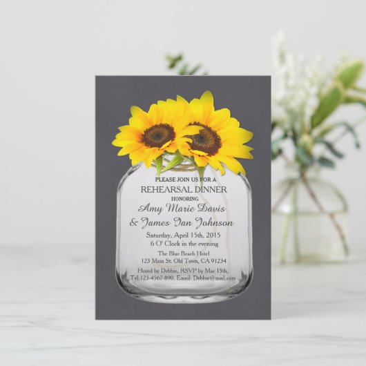 メイスンジャーのヒマワリのリハーサル夕日7 招待状 (スタンド正面)