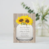 メイスンジャーのヒマワリは日付のヒマワリ6を保存する 案内ポストカード (スタンド正面)