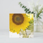 メイスンジャーのヒマワリ誕生日 招待状 (スタンド正面)