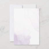 メイスンジャーのフローラに紫エレガントの花結婚 出欠カード (裏面)