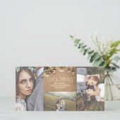 メイスンジャーのホタル素朴ライト結婚の感謝 サンキューカード (スタンド正面)