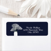 メイスンジャーの住所 シールに赤ちゃんの息素朴 ラベル (インサイチュ)