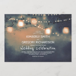 メイスンジャーの弦のライトスターリーナイト結婚ズ 招待状