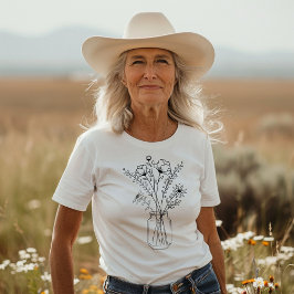 メイスンジャーの花 Tシャツ