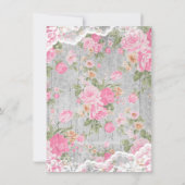 メイスンジャーの赤ちゃんシャワー 招待状 (裏面)