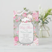 メイスンジャーの赤ちゃんシャワー 招待状 (スタンド正面)