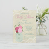 メイスンジャーの赤ちゃんシャワー 招待状 (スタンド正面)