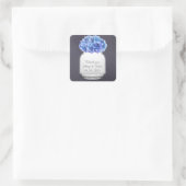 メイスンジャージョクアジサイ結婚式の引き出物アジサイ7 スクエアシール (バッグ)