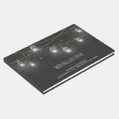 メイスンジャースのホタルの糸カスタムウェディング ゲストブック (コーナー)