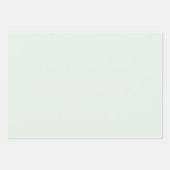 メイスンジャースグリーンオレンジ花模様グリーンリー ラッピングペーパーシート (正面3)