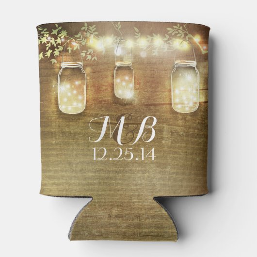 メイスンジャースストリングライツバ素朴ンウッド 缶クーラー (裏面)