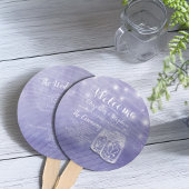 メイスンジャースストリングライト結婚式 プログラム ハンドファン