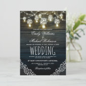 メイスンジャースストリングラエレガントイ素朴結婚トの 招待状 (スタンド正面)