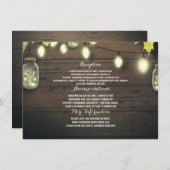 メイスンジャースライツ秋の結婚式ゲスト情報 エンクロージャーカード (正面/裏面)