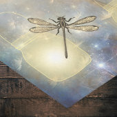 メイスンジャース星ドラゴンフライとタンポポの種子 薄葉紙