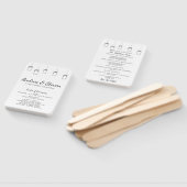 メイスンジャース結婚式 プログラムファン。中断されたJARメニュー ハンドファン (組立なし)