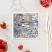 メイスンジャース&ラブバード素朴ブランチ結婚ズ スタンダードカクテルナプキン (インサイチュ)