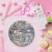 メイスンジャース&ラブバード素朴ブランチ結婚ズ ペーパープレート (パーティー)