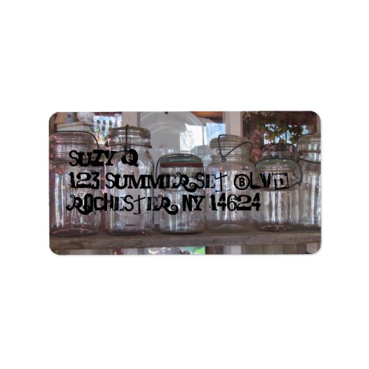 メイスンジャース – 住所 シール (正面)