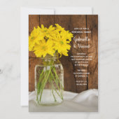 メイスンジャーデイジーカントリーウェディングリハーサルディナー 招待状 (正面)