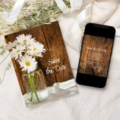 メイスンジャーデイジーカントリーウェディング日付を保存 招待状