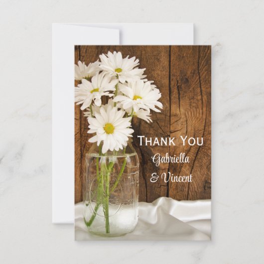メイスンジャーデイジーカントリーバ結婚ーンドサンキュー サンキューカード (正面)
