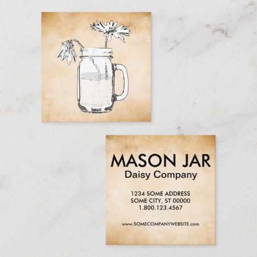 メイスンジャーデイジースクエア名刺 スクエア名刺 (正面/裏面)