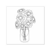 メイスンジャーデイジーフラワーカラーミー セルフインキングスタンプ (デザイン)