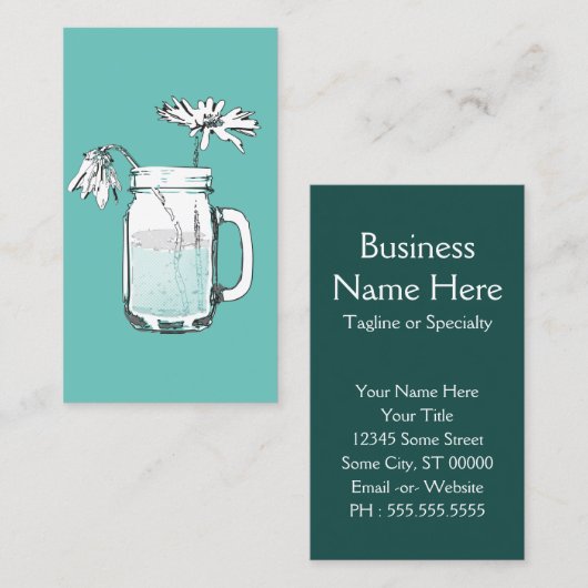 メイスンジャーデイジー名刺 名刺 (正面/裏面)