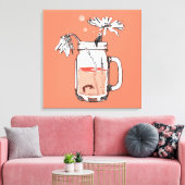 メイスンジャーデイジー死 キャンバスプリント (インサイチュ (リビング))