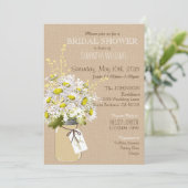 メイスンジャーデイジー素朴ブライダルシャワー 招待状 (スタンド正面)