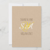 メイスンジャーデイジー素朴ブライダルシャワー 招待状 (裏面)