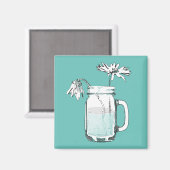 メイスンジャーデイジー マグネット (正面/裏面)