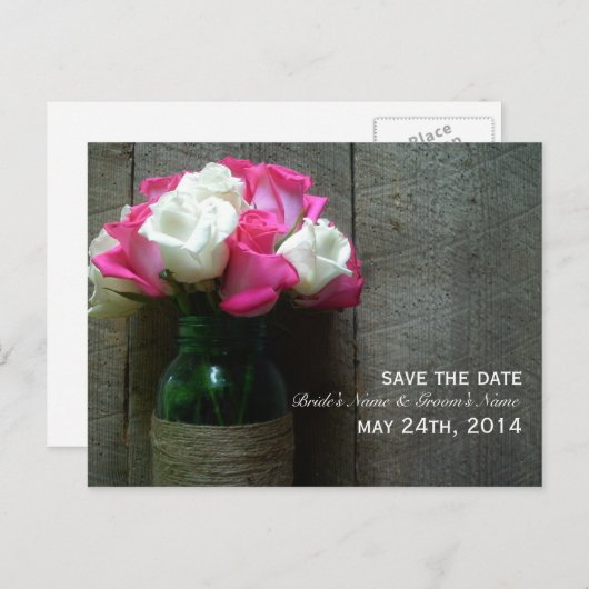 メイスンジャーバラ&バーンウッド日付を保存 案内ポストカード (正面/裏面)