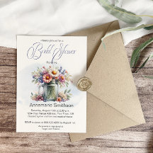 メイスンジャーフローラブーケブライダルシャワー