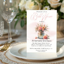 メイスンジャーフローラブーケブライダルシャワー