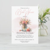 メイスンジャーフローラブーケブライダルシャワー 招待状 (スタンド正面)