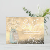 *~*メイスンジャーベビーブレスベイビーシャワー素朴 招待状 (スタンド正面)