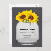 メイスンジャールひまわりサンフラワーありがとうsunflwr7 ポストカード (正面/裏面)