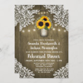 メイスンジャールひまわりリハーサルディナー招待状 招待状 (正面/裏面)