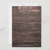 メイスンジャールひまわり素朴花束の日付を保存 招待状 (裏面)