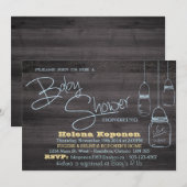 メイスンジャールウッドボーイベビーシャワー招待状 招待状 (正面/裏面)