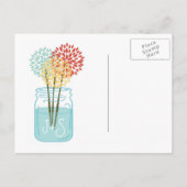 メイスンジャールシャルボード日付を保存 案内ポストカード (裏面)