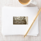 メイスンジャールストリングライツツリーバーンウッド ラベル (インサイチュ)