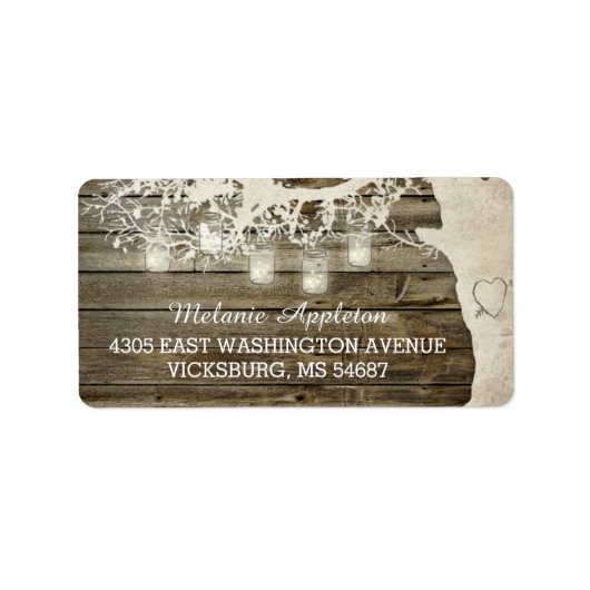 メイスンジャールストリングライツツリーバーンウッド ラベル (正面)