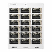 メイスンジャールストリングライツ素朴バーラップツリーグレー ラベル (フルシート)