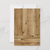 メイスンジャールバーラップレースひまわりウェディングRSVPカード 出欠カード (裏面)