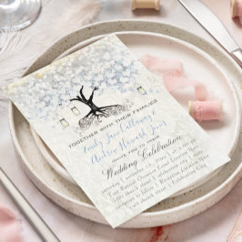 メイスンジャールパウダーブルーハートリーフツリーダマスク 招待状