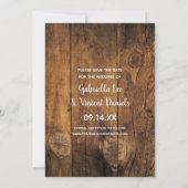 メイスンジャールピンクデイジーバーンドウェディング日付を保存 セーブザデート (裏面)