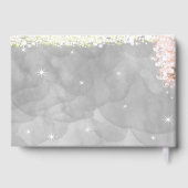 メイスンジャールピンクハートリーフの木の灰色の水色 ゲストブック (裏面)